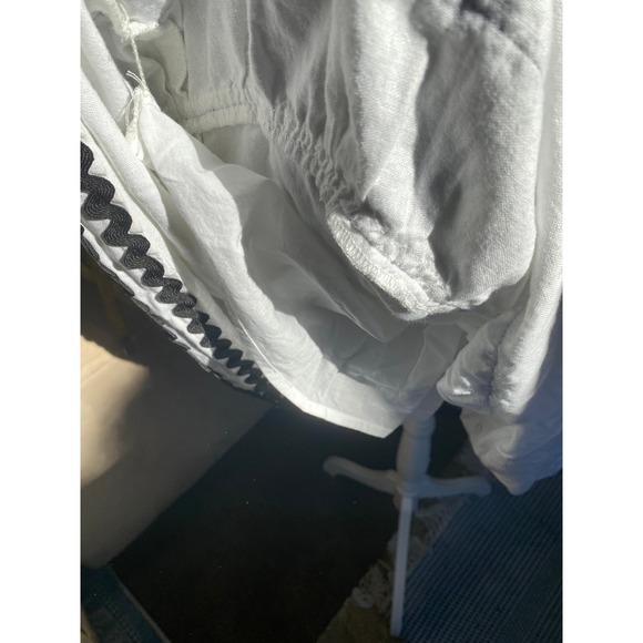 Lisa Marie Fernandez Linen Flowy White Midi Dress Small Boho Femme Coastal Beach - Picture 5 of 7